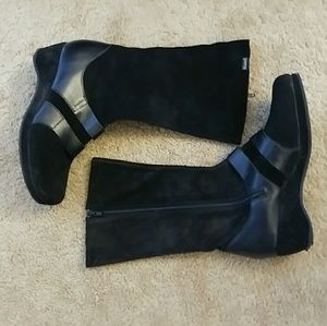 Camper Black Suede Leather Boots 9 41